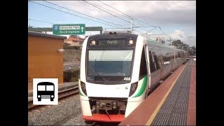 Transperth Trains B-Series EMU (Batch One) - Arriving Canning Bridge Station (Single Train)