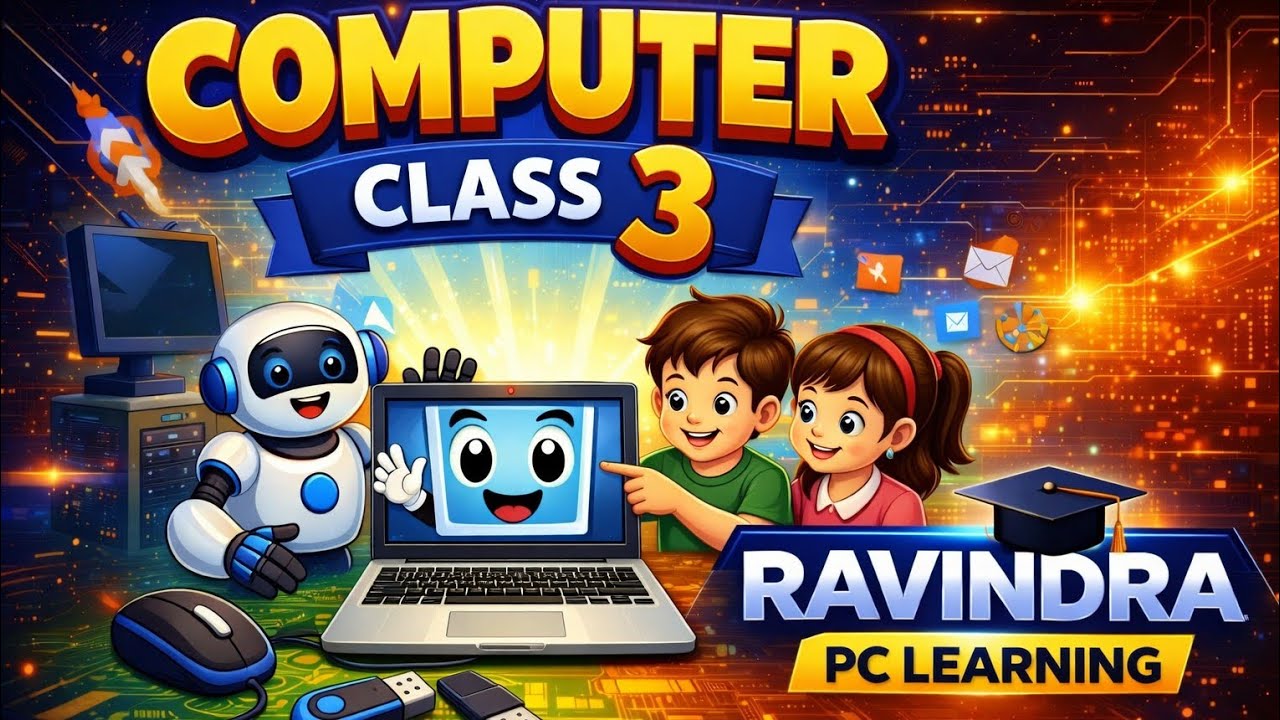 Computer class 3 basic, Ravindra pc learning computer important facts ...