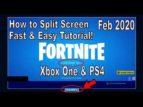 Can You Do Split Screen On Fortnite 2020 Fortnite How To Split Screen On Xbox One Ps4 Fast Easy Tutorial Youtube