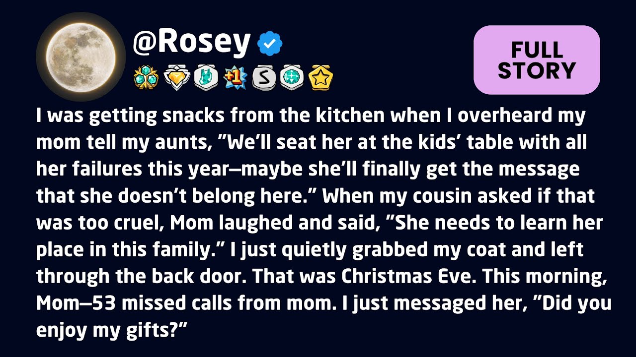 Я приносила закуски на кухне, когда услышала, как мама говорит моим тётям: «Мы посадим её за...