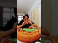 7KG Pizza Eating Challenge. #food #foodchallenge #khanachallenge #eatingchallenge #comedy #foodie