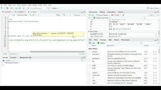 parsing data from web / Read table from Internet.