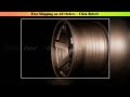 New 15-20 Inch Deep Dish Hyper Black Machined Lip Aluminum Alloy Hub Forged Gold