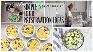 Summer Food preserving ~ Easy Food preservation ~ Freezer Pickles Recipe ~ Peach Slush Recipe
Here is a short video showing you how I go about preserving cucumbers and zucchini. I also make peach slush for the freezer. Enjoy. π
SIMILAR TO MY KING KUTTER LINK FROM AMAZON: https://amzn.to/45gHZlU
RECIPES:
FREEZER PICKLES:
6 cups sliced cucumbers
1 cup thinly sliced onions
1 cup vinegar
2 cups white sugar (I use less)
2 Tablespoon salt
1 teaspoon celery seed
Mix vinegar, sugar, salt, and celery seed in a saucepan and heat to melt the sugar. Add this mixture to the cucumbers and onions. Stir thoroughly. These keep for weeks in the refrigerator. You can also put them in containers and freeze them.
CUCUMBER SALAD:
sliced cucumbers
thinly sliced onions
Make a sauce of salad dressing, sugar, and milk. I guess on the amounts of these but approximately 1 cup of salad dressing, 2 tablespoons cane sugar, and enough milk to get it to the desired consistency. I mix the salad dressing and sugar thoroughly before adding the milk.
PEACH SLUSH:
8 cups white grape peach juice
2 cups white sugar
Heat until dissolved.
Mix peaches, pineapples, and blueberries together and add the syrup. Put in containers and freeze.
In the video, I made a double batch of syrup. I used a half bushel of peaches, four pineapples, and approximately 2 quarts of blueberries. I ended up only using 3/4 of the syrup. You can add more syrup if you wish.
MY WEBSITE: https://thewhitecottageco.com/
MY ETSY SHOP: https://www.etsy.com/shop/TheWhiteCottageCo
INSTAGRAM: https://www.instagram.com/thewhitecot...
MY AMAZON STORE: https://www.amazon.com/shop/whitecottagecompany
MY PINTEREST: https://www.pinterest.com/peaceforall/
COTTAGE LINKS:
APPLE BLOSSOM: https://airbnb.com/h/oldeorchardcottages-appleblossom
SPARROWS NEST: https://airbnb.com/h/oldeorchardcottages-sparrowsnest
IF YOURE IN THE AREA, MY HOMEMADE SOAP IS SOLD HERE:
ADDIES
3092 COUNTY ROAD 135
MILLERSBURG, OH 44654
SOME OF MY REPURPOSED ITEMS ARE HERE:
Walnut Creek Antique Mall
4872 McKinley Place Dr.
Walnut Creek, OH 44687
MY P.O. BOX ADDRESS:
White Cottage Company
P.O. Box 403
Berlin, OH 44610 Summer Food preserving ~ Easy Food preservation ~ Freezer Pickles Recipe ~ Peach Slush Recipe