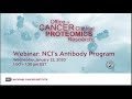 NCI OCCPR Webinar: NCI Antibody Program