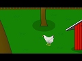 Chicken Walking on a Farm