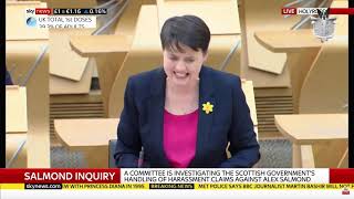 Ruth Davidson And Nicola Sturgeon Fmqs - Questions About The Alex Salmond Inquiry - 4321