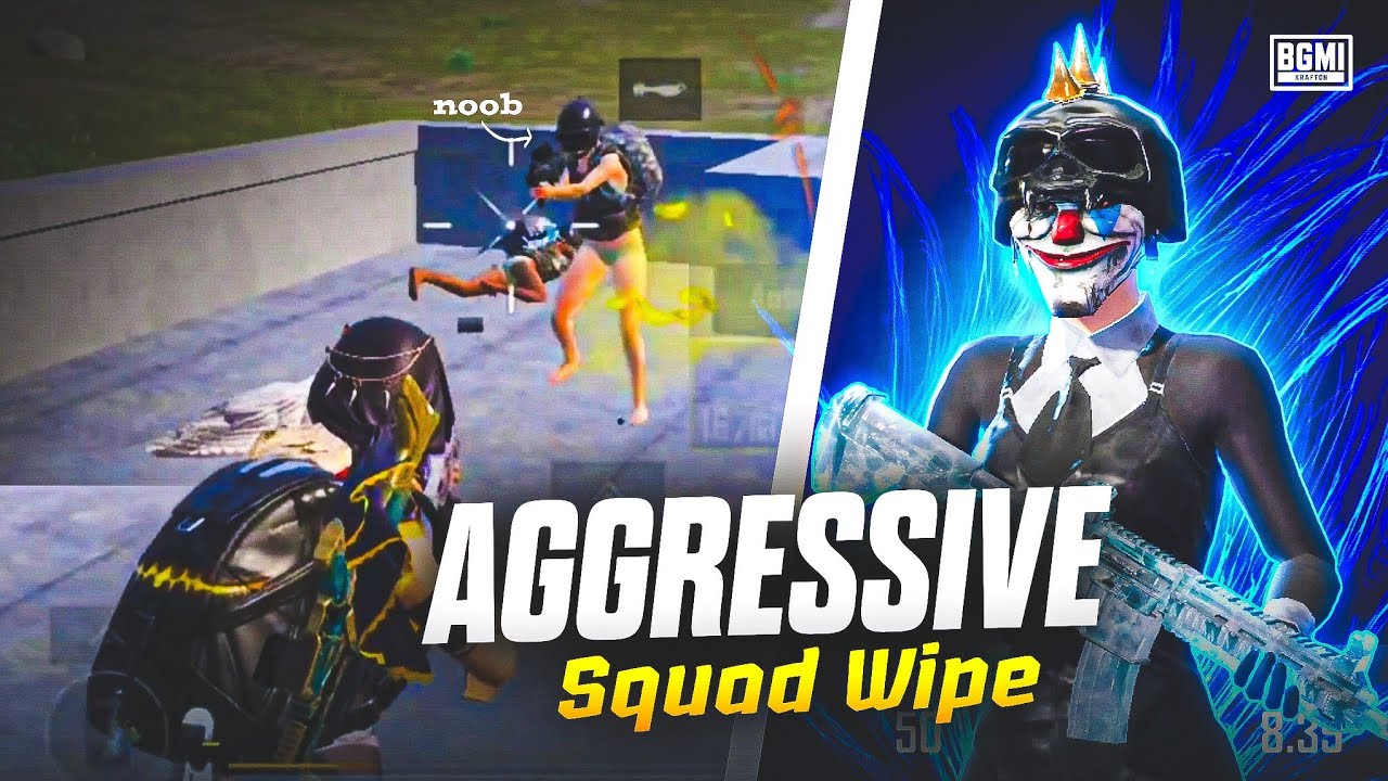 Most Intense ' Aggressive Clutches in Bgmi | Fastest 1v4 clutch in ...
