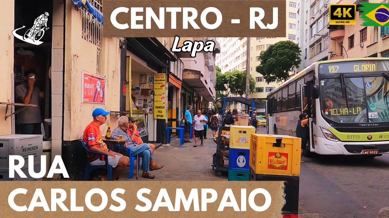 RUA CARLOS SAMPAIO Andando no Centro do Rio de Janeiro RJ Praça da Cruz Vermelha na Lapa