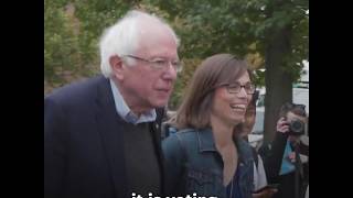 Bernie Sanders is Literally Getting Out the Vote in Indiana