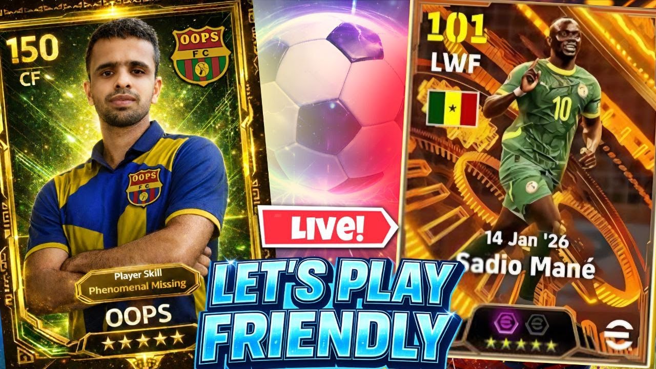 LET'S PLAY FRIENDLY, CO OP |efootball   LIVE