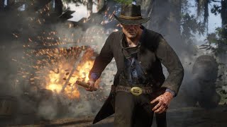 Red Dead Redemption 2 - Headshots & Explosions - Funny Random Moments #1
