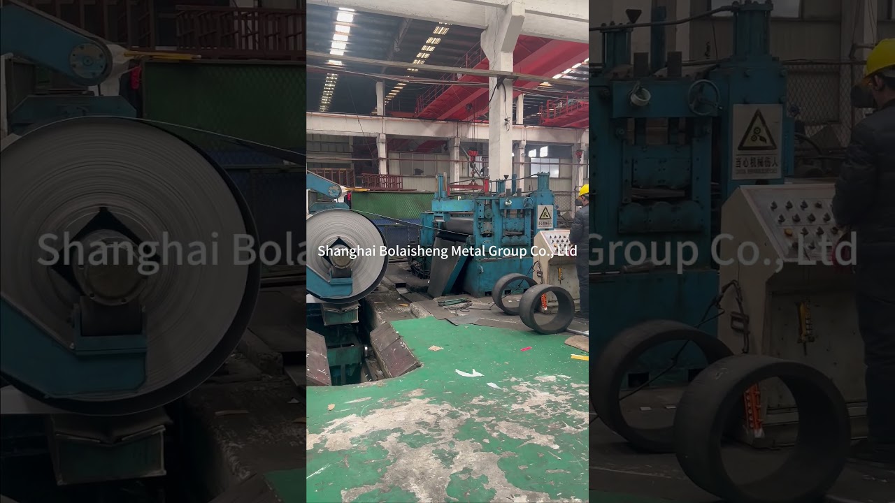 Stainless steel coil processing and cutting