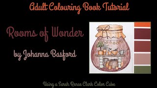 Adult Colouring Tutorial Potting Shed Jar - from Rooms of Wonder by Johanna Basford
