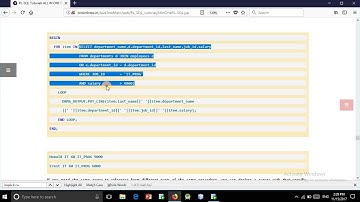 plsql in hindi lec-19 cursor for loop ( implicit )