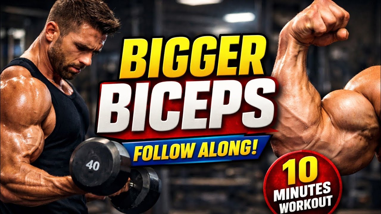 Do This Biceps Workout for Bigger Arms in Just 10 Minutes (Follow Along) | FitNation Tips 