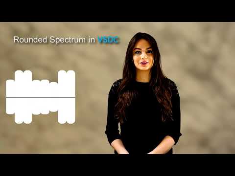 Rounded audio spectrums / Customized audio spectrum with VSDC pro version