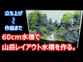 No.117 60cm水槽で山岳レイアウト水槽を作る。