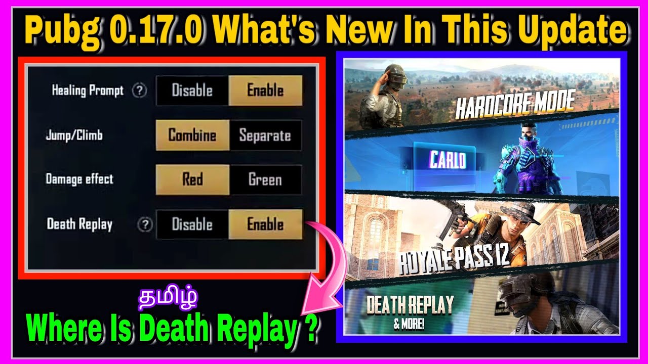 Pubg Mobile Not Showing Death Replay in Tamil Not Showing New winter