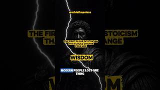 The First Stoic Pillar: Wisdom || #mindset #stoicism #selfimprovement