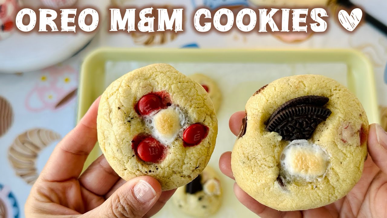 How to Make Ultimate Chewy Oreo & M&M Cookies  | Bake With Me