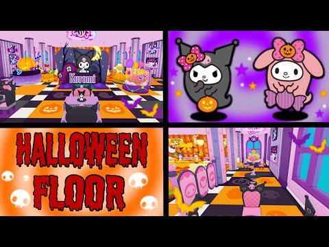 Video: Halloween Floor Tour! | Roblox My Hello Kitty Cafe Ideas | Riivv3r