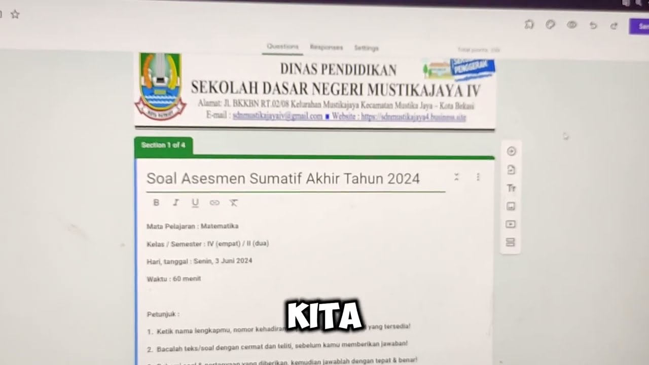 Cara untuk Menyalin/Copy Format Google Form dari email lain