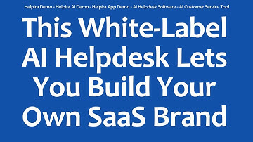 Helpira Demo - Helpira AI Demo - Helpira App Demo - AI Helpdesk Software - AI Customer Service Tool