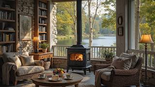 Peaceful Summer Morning - Soft Piano Music with Fireplace Sounds | Refresh Your Mind & Soul screenshot 4