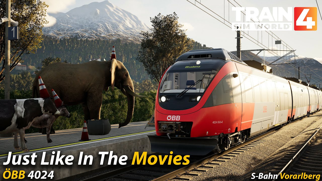 Just Like In The Movies : S-Bahn Vorarlberg ; Train Sim World 4 [4K 60FPS]