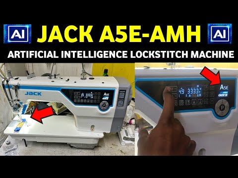 Jack A5E A.M.H l ماكينة خياطة محوسبة l كيفية عملها باللغة الهندية