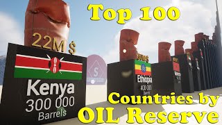 Top 100 richest countries by oil reserves - Animated in UE5