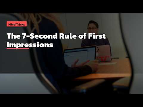Your Brain Is Lying to You | The 7-Second Rule of First Impressions #shorts