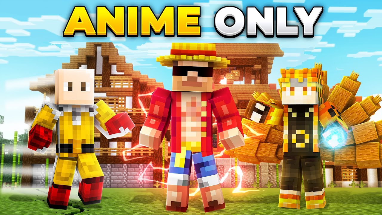 I Joined a Secret 'ANIME ONLY' Minecraft Server..!