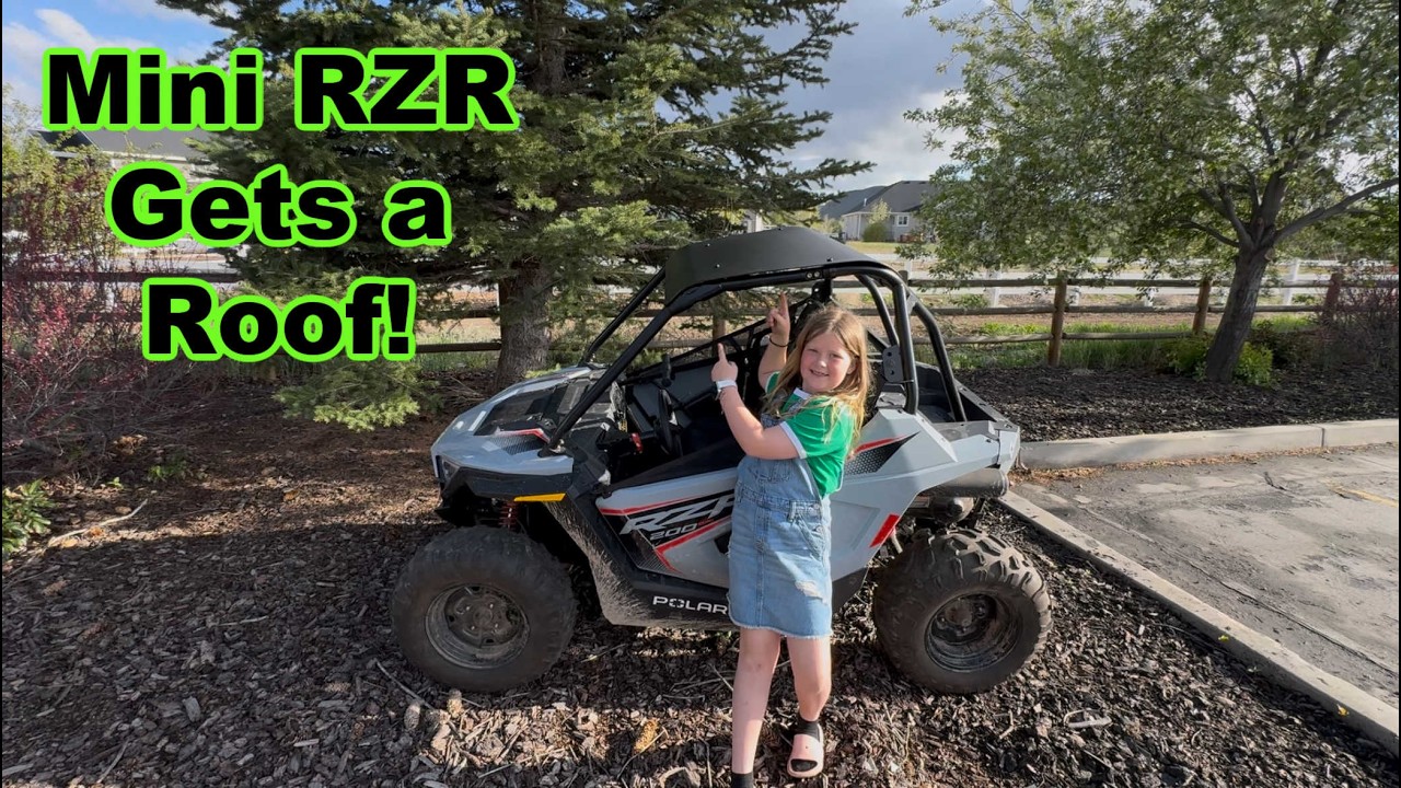 Mini RZR Roof Install Quick Upgrade!