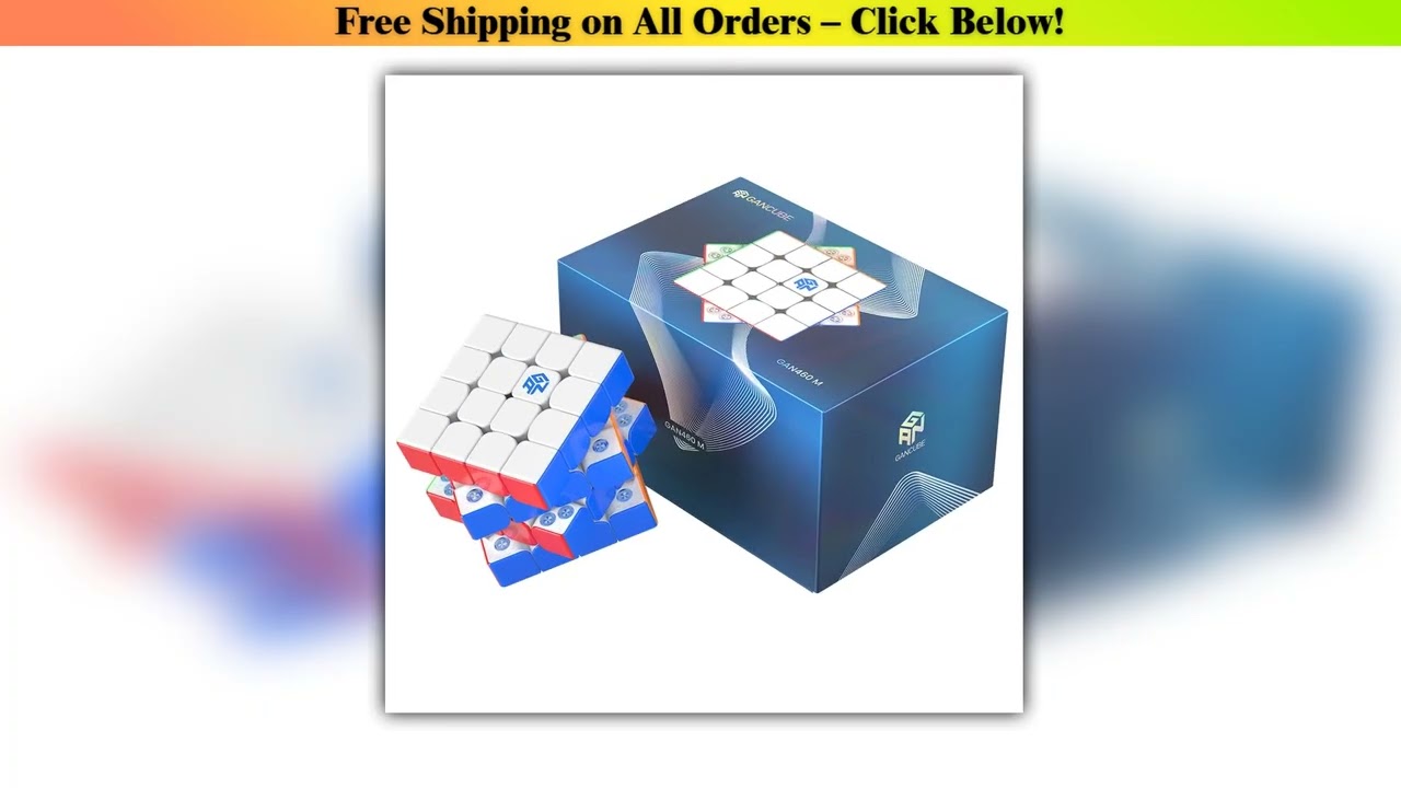 GAN 460 M 4x4 Magnetic Magic Cube GAN 460M Speed Cube GAN460 M Puzzle Cube 4x4x4 GAN 460 Fidget
