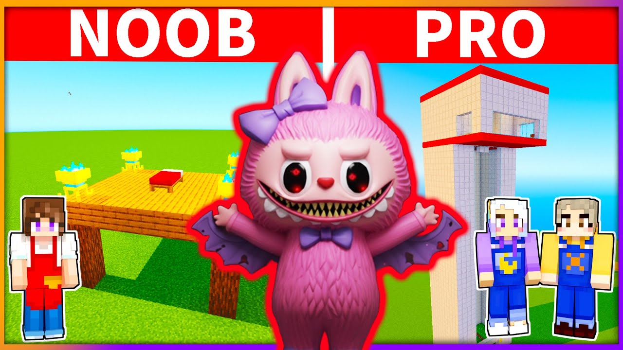 Protect your friends from the giant Lovebu monster! [Minecraft