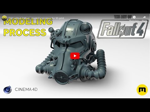T60 Helmet From Fallout 4 3d Model For 3d Print Youtube