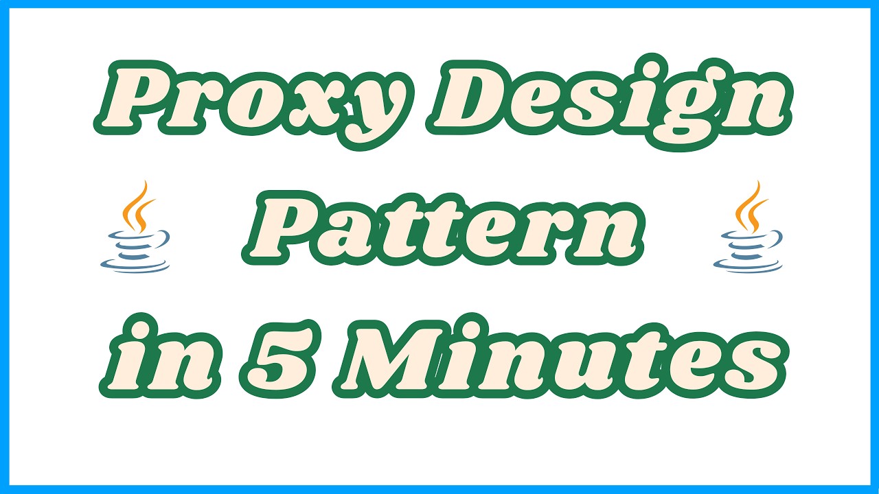 Proxy Design Pattern - YouTube