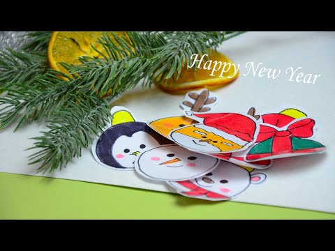 Новогодние НАКЛЕЙКИ - ИГРУШКИ на ёлку | Поделки Лакси