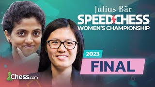 Julius Baer Women's Speed Chess Championship 2023 Final | Hou Yifan v Harika! Who'll Win?