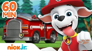 PAW Patrol Marshall's Red Hot Fire Rescues! 🚒 w/ Chase & Skye | 60 Minute Compilation | Nick Jr. screenshot 5