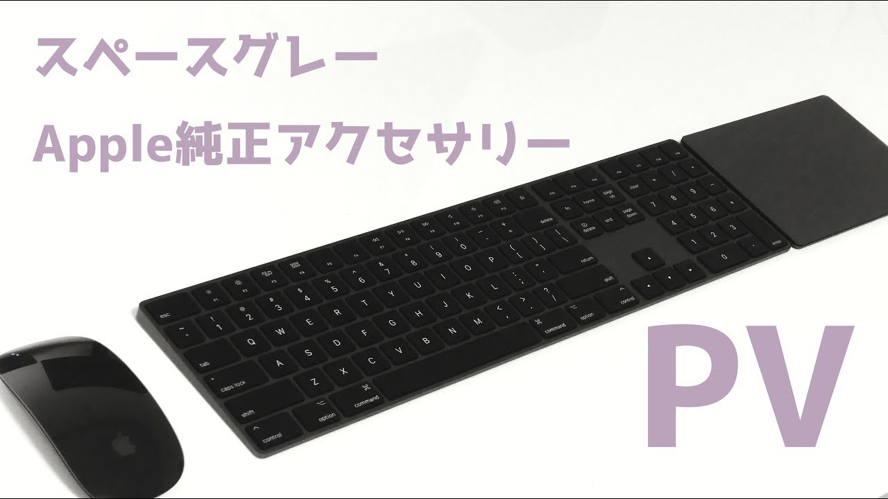 Apple】【スペースグレイ】Magic Mouse 2 / Magic Keyboard / Magic