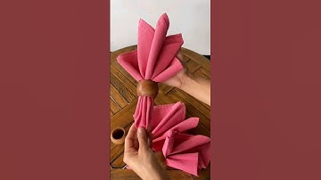Napkin folding design | How to fold napkin art | @mrgariyatowelart