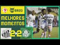 JOGAÇO DE BOLA! Santos 2x2 Palmeiras - MELHORES MOMENTOS - BRASILEIRÃO (05/12/2020)