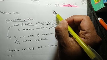 What are the problem arises during commutation in dc machine?