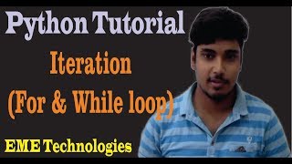 Iteration For and While loop in Python