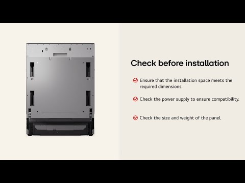 How to install the LG Built in Dishwasher | Step-by-Step Guide