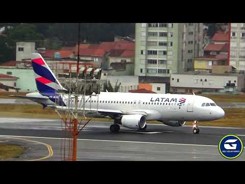 Decolagens e pousos com chuva no Aeroporto de São Paulo Congonhas