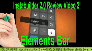 InstaBuilder 2.0 Review Elements Bar